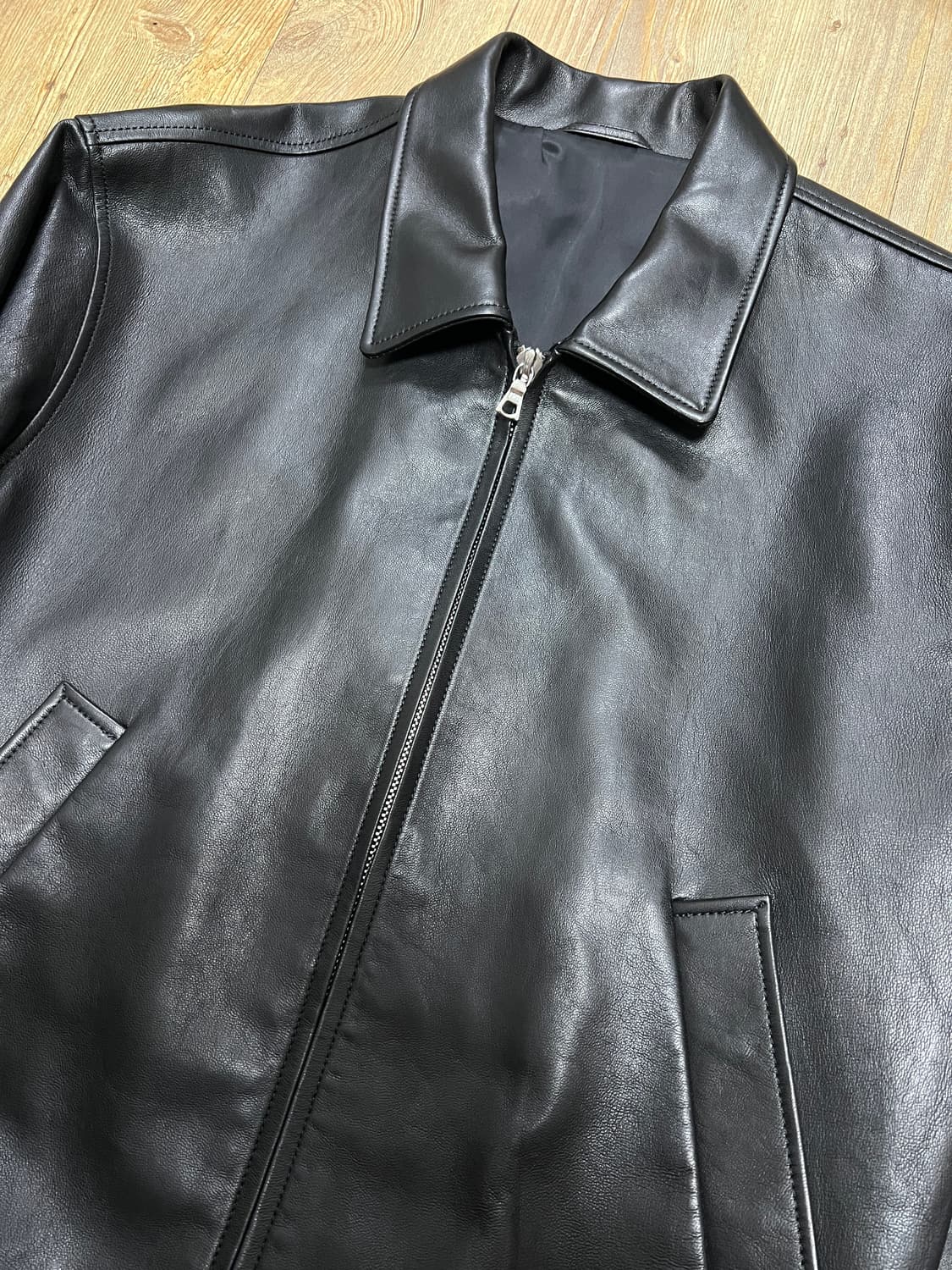 택포 49) SEW 스테디 에브리웨어 레더 블루종 자켓 1사이즈 상품이미지1