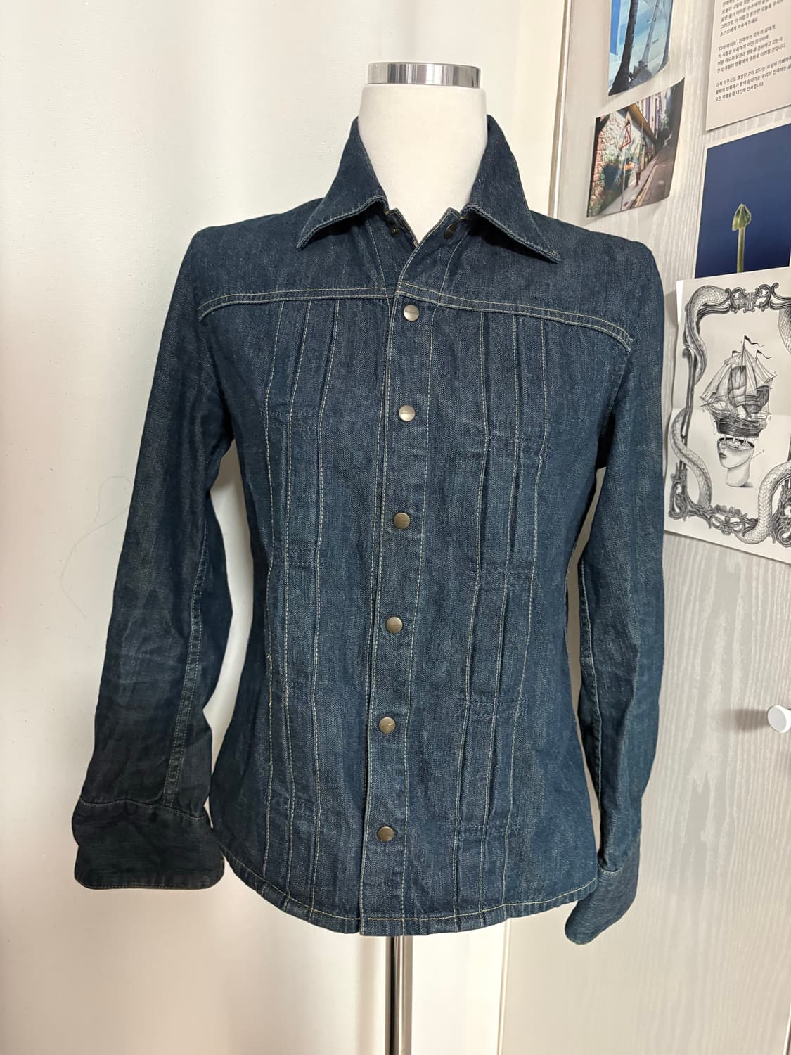 Hysteric glamour slim denim shirt 상품이미지1