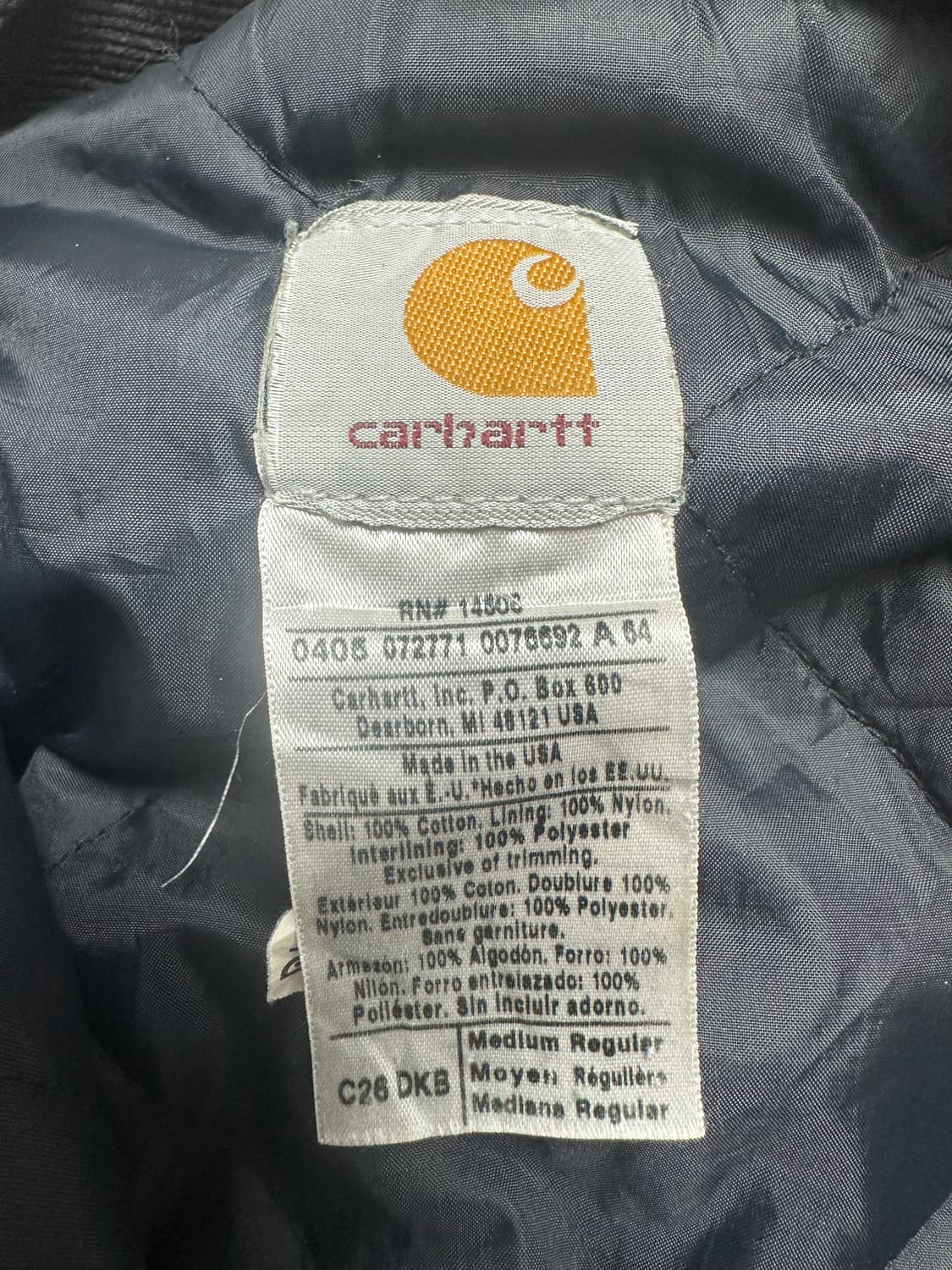 칼하트 c26 디트로이트 다크브라운 자켓 상품이미지3