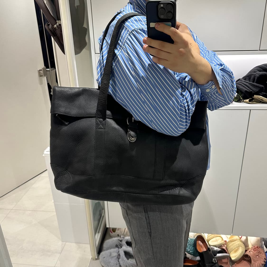 llbean 레더 하드웨어 폴딩백 상품이미지8