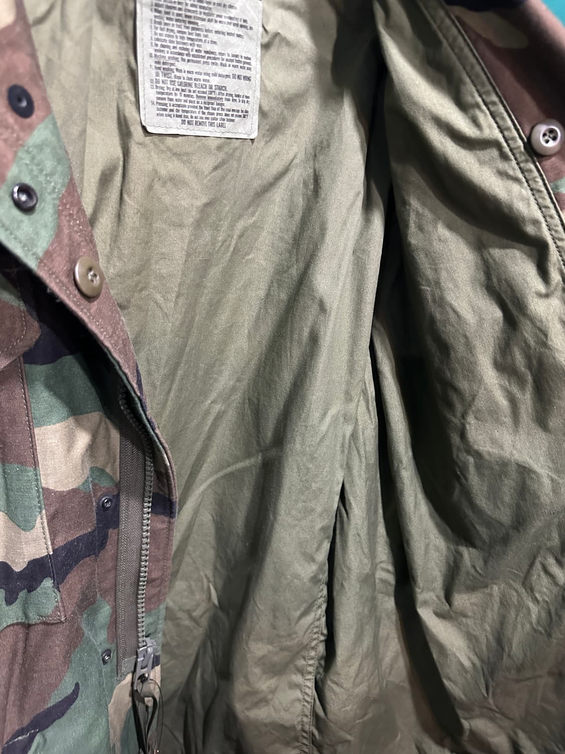 미군 오리지널 우드랜드 자켓 라지롱 상품이미지5