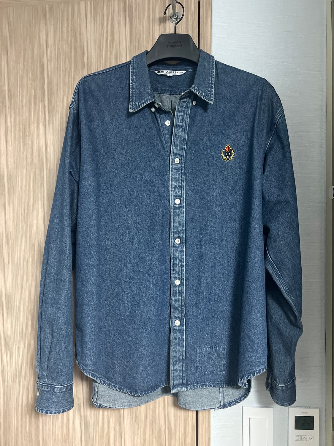 [L]헤리티지플로스 인디고 데님셔츠 상품이미지2