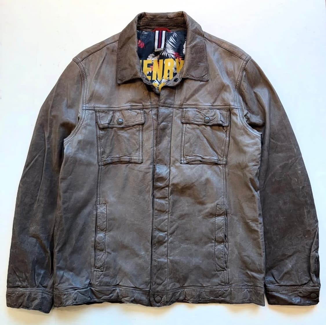 헨리코튼 아카이벌 레더 자켓 상품이미지1