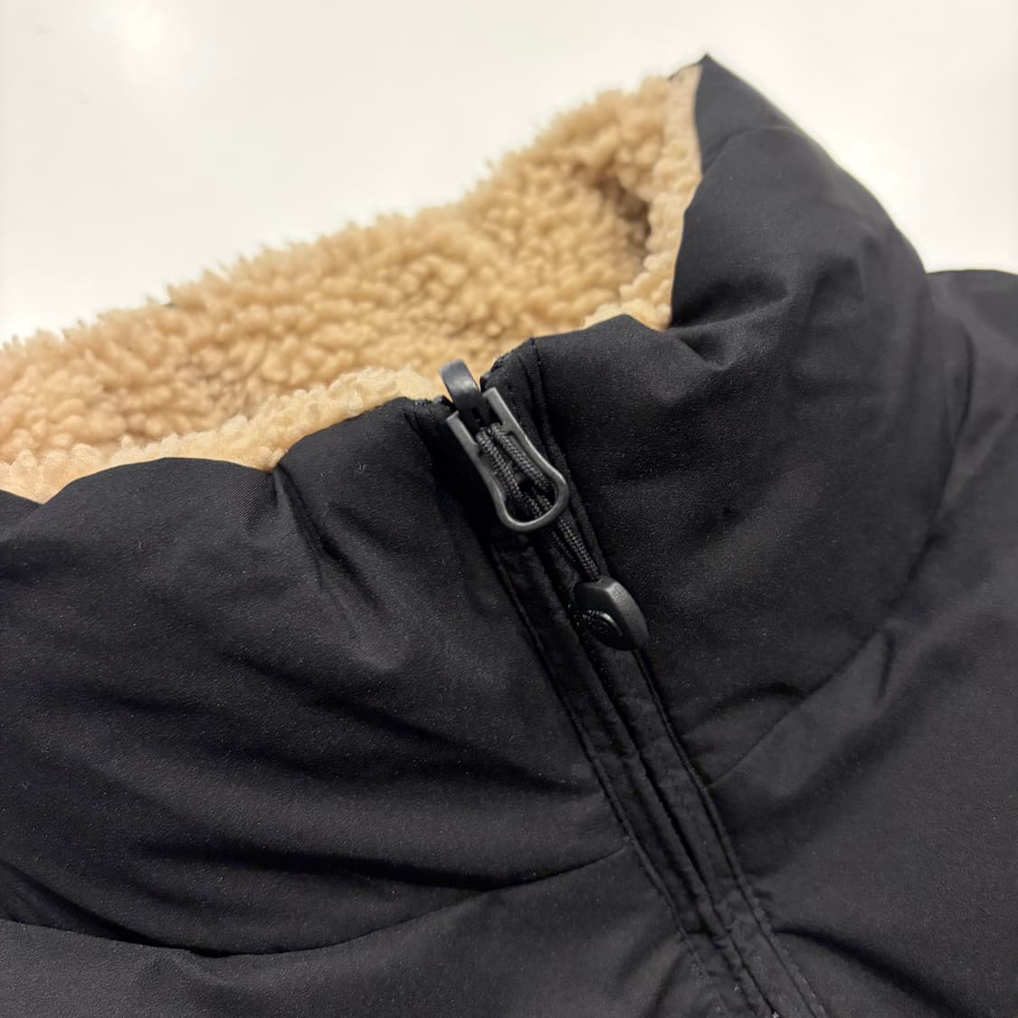 [S] 노스페이스 리버시블 비베러 블랙 뽀글이 패딩 B365 상품이미지6