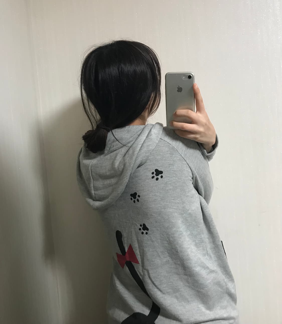 일본빈티지 모리걸 네코 후드집업 상품이미지2