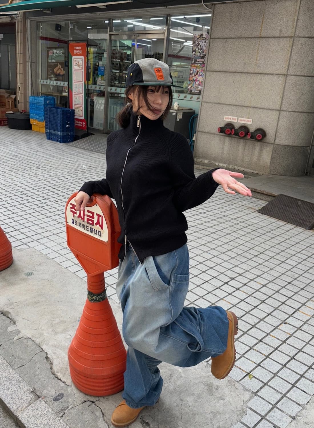 *Pre order [unisex] 코지무드 하이넥 투웨이 니트집업(2c 상품이미지4