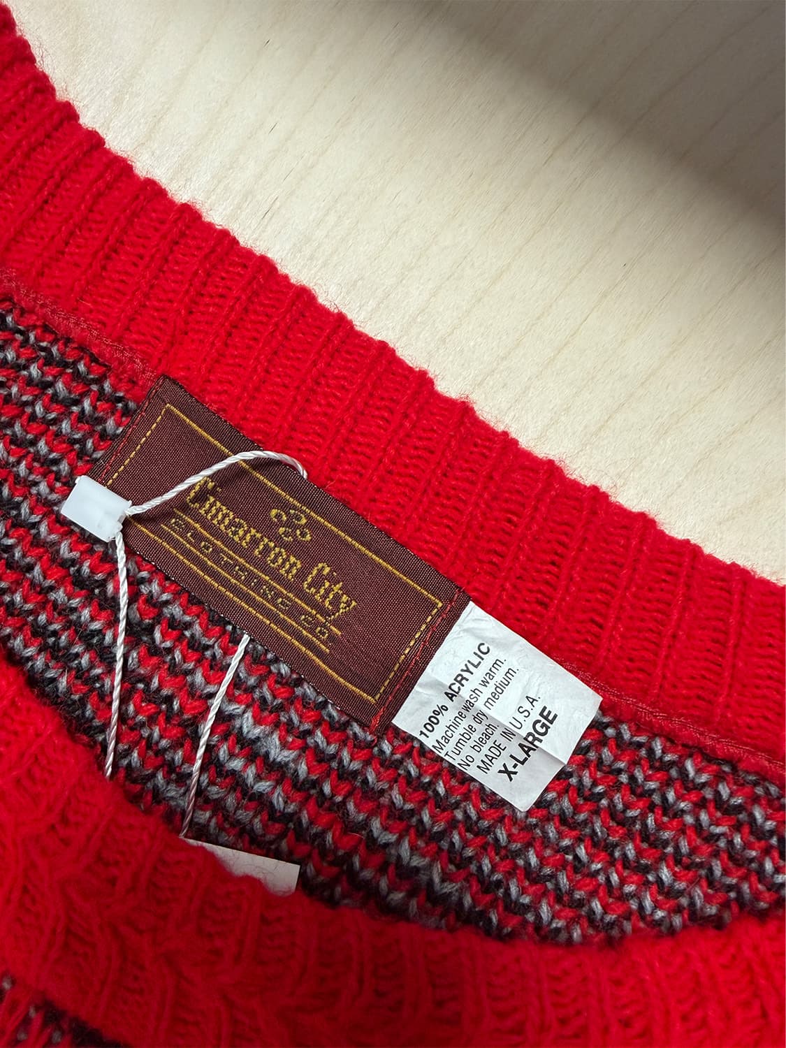 USA 레드 홀스 그래픽 니트  상품이미지7