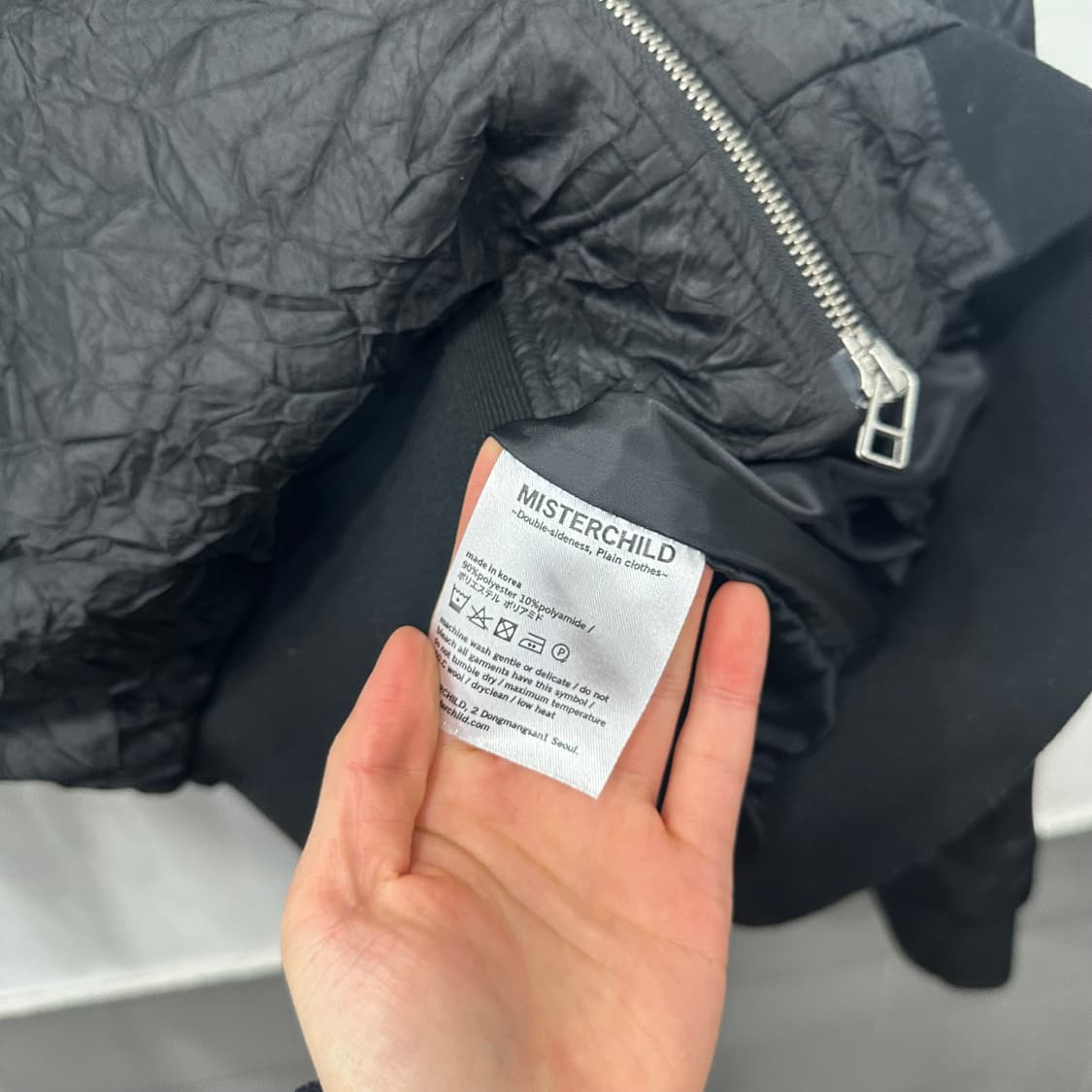 미스터차일드 크링클 후드 봄버자켓 상품이미지3