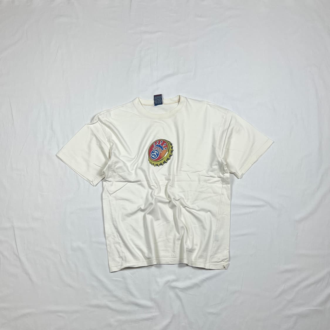 90‘s 스투시 stussy 크라운 병뚜껑 반팔티 상품이미지1