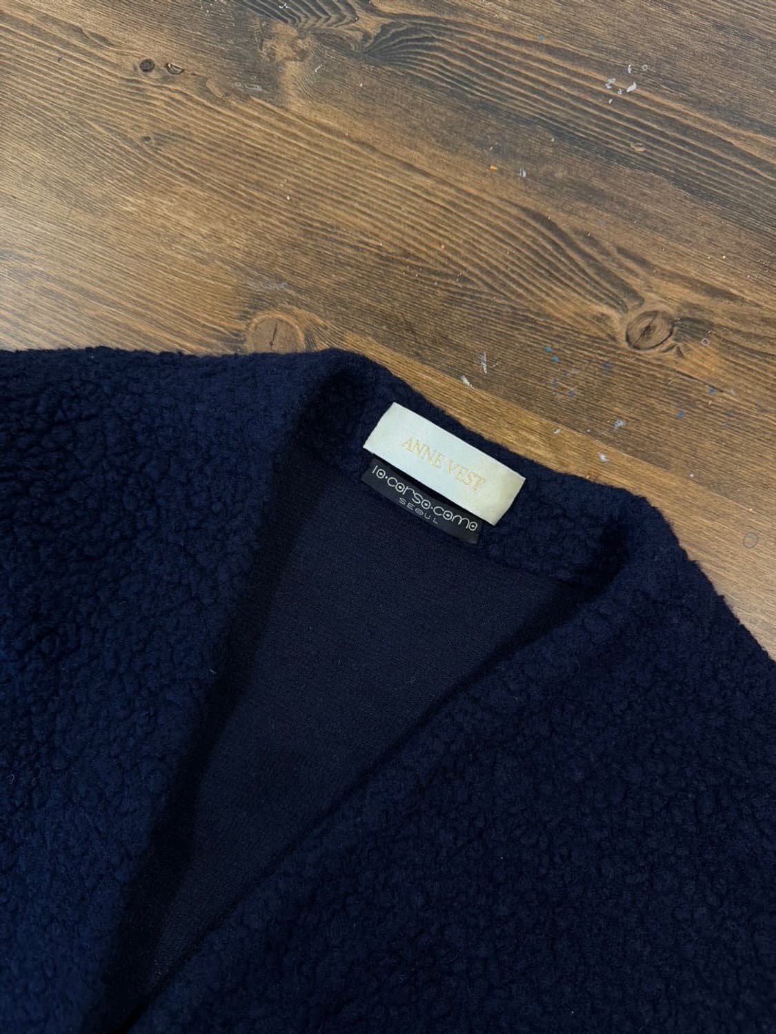 ANNE VEST 시어링 가디건 55~66 상품이미지7