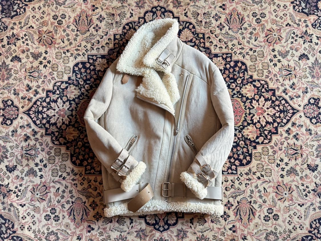 아크네 스튜디오 시어링 스웨이드 자켓 무스탕 55~66 상품이미지4