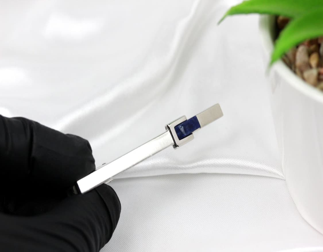 랑방 A-등급 6cm 천연 라피스 원석 명품 넥타이핀 빈티지 상품이미지4