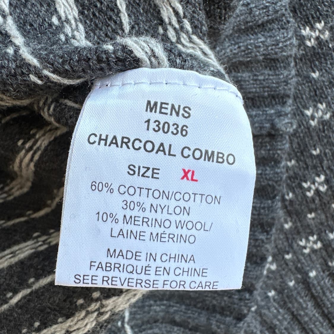 울린치 차콜그레이 울 니트 XL 상품이미지8