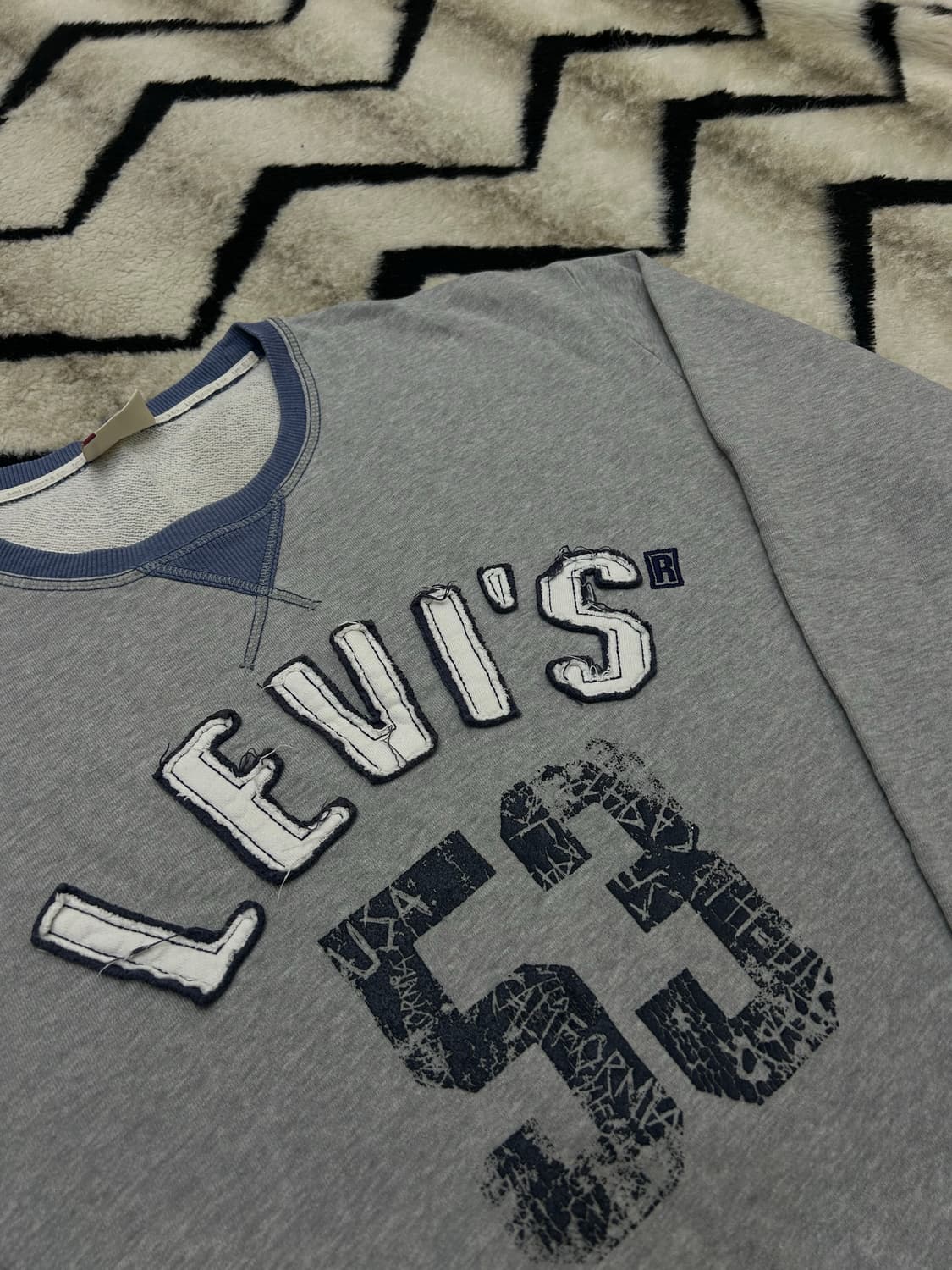 [XL]리바이스 스펠아웃 맨투맨/그레이 상품이미지1