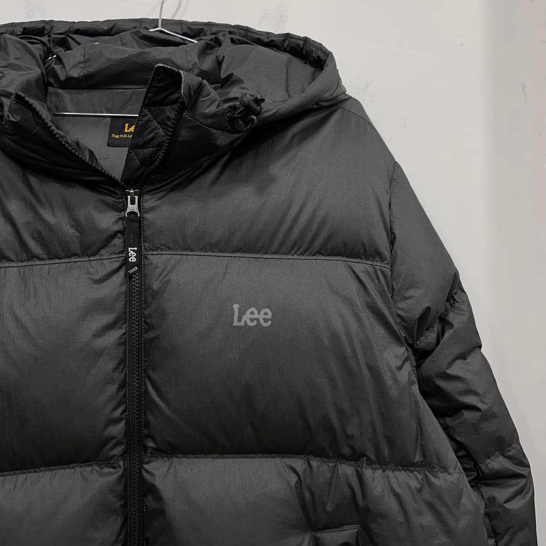 Lee 캐쥬얼라인 스몰로고 덕다운 후드 푸퍼 패딩 상품이미지1