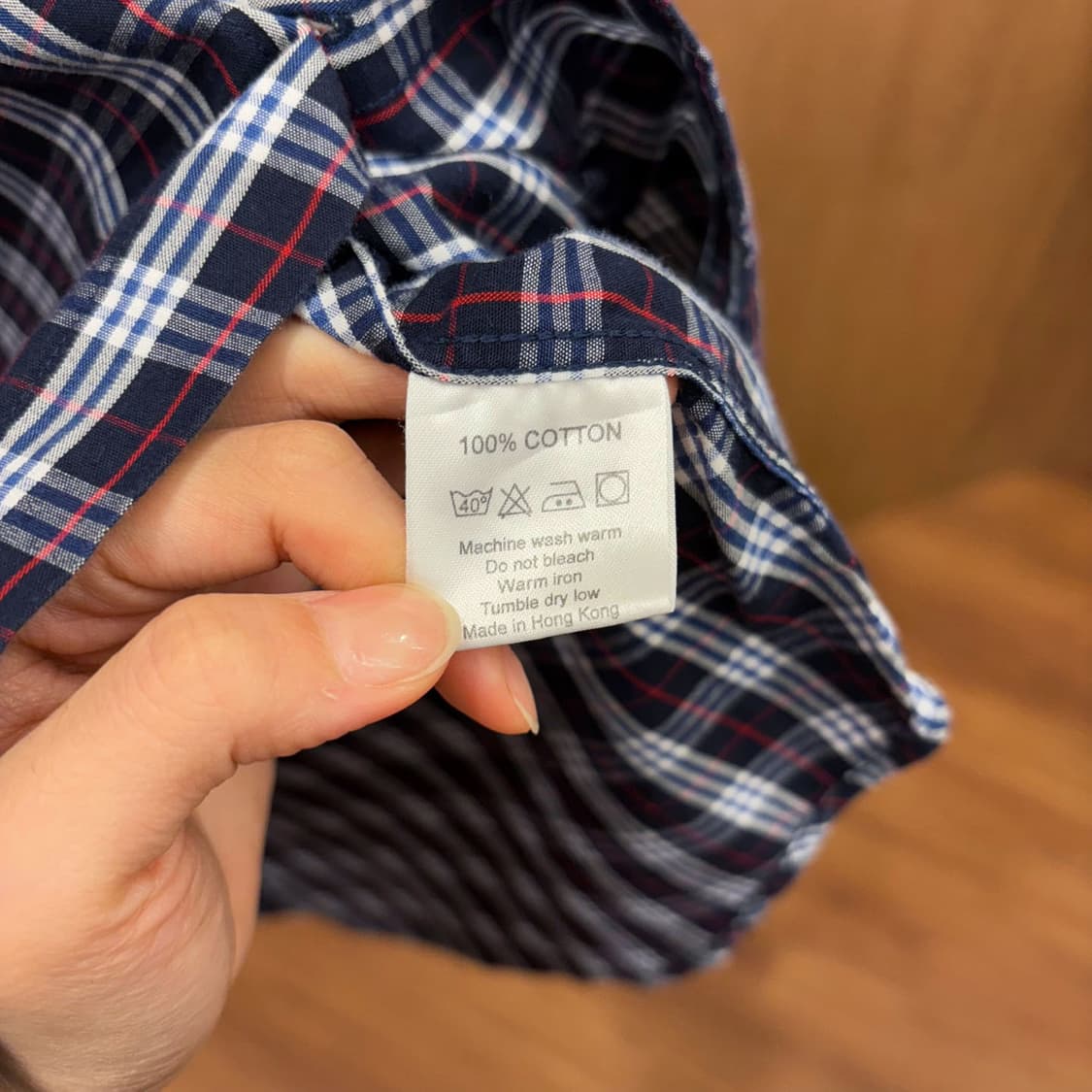 버버리 노바체크 반팔 셔츠 로고 디테일 기본핏 네이비 상품이미지10
