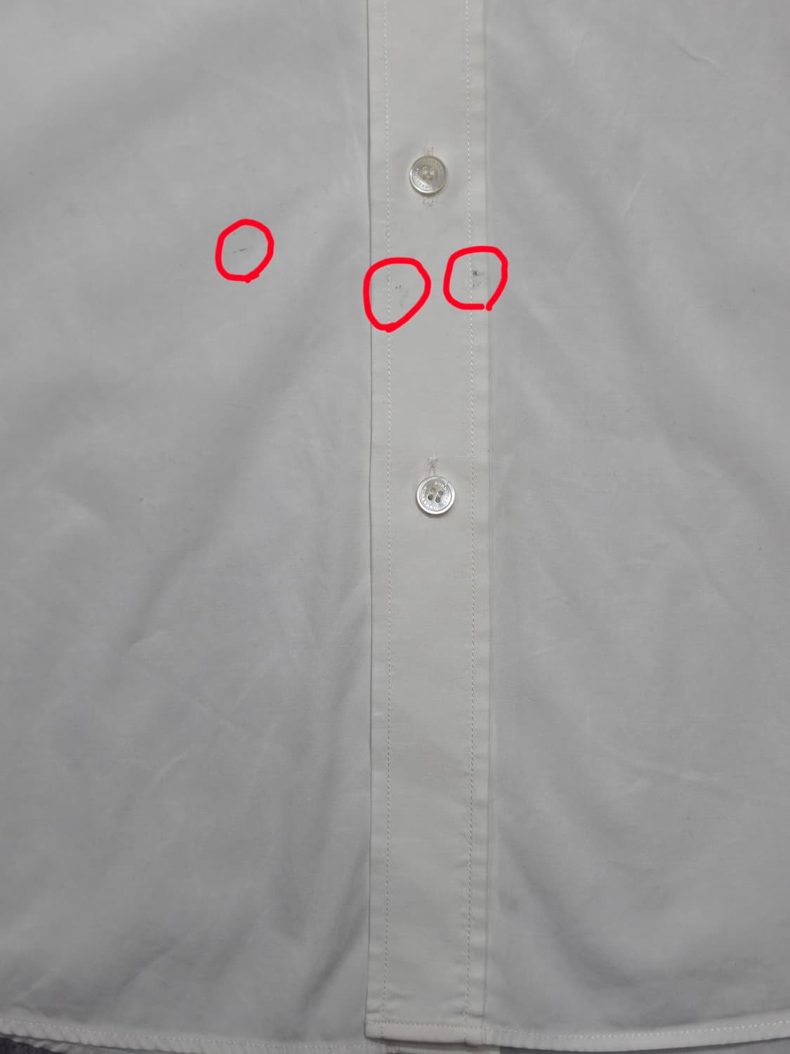 버버리 캠브릿지 셔츠 L 화이트 상품이미지5