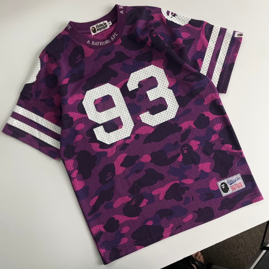 Bape 베이프 퍼플 퍼스트카모 베이스볼 져지 상품이미지2