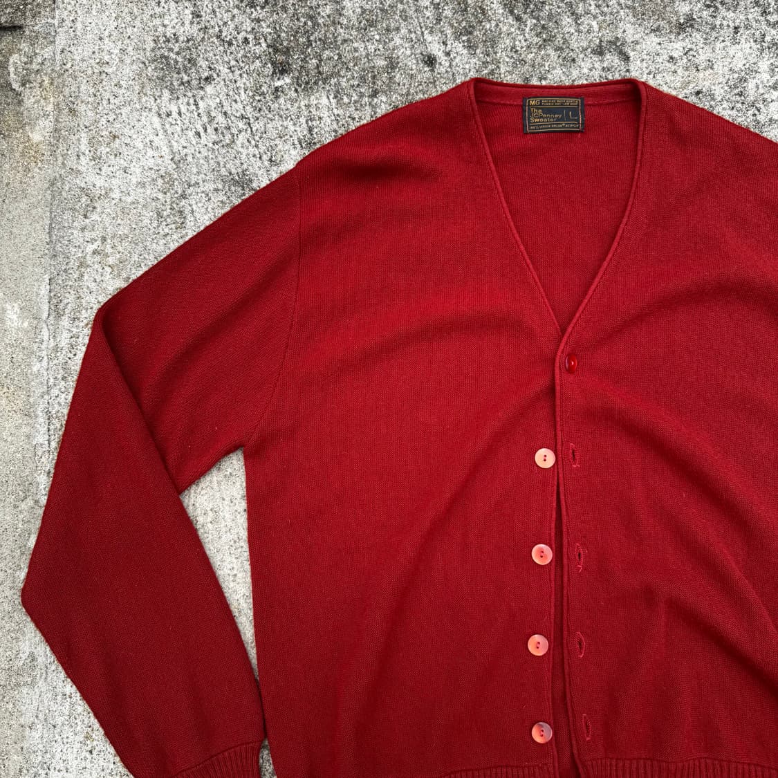 [L] 80s JC Penney Virgin Orlon 빈티지 가디건 상품이미지2