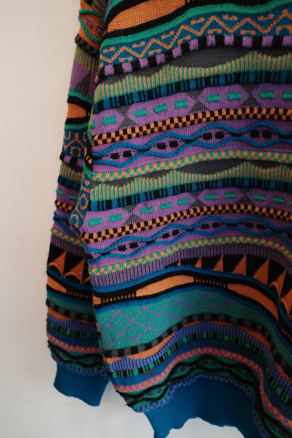 Japan brand 유니크 패턴 울 니트 상품이미지4