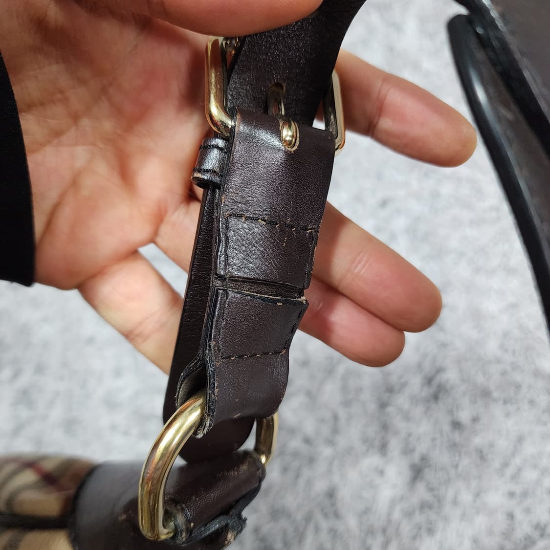 버버리 노바체크 호보백 숄더백 상품이미지7