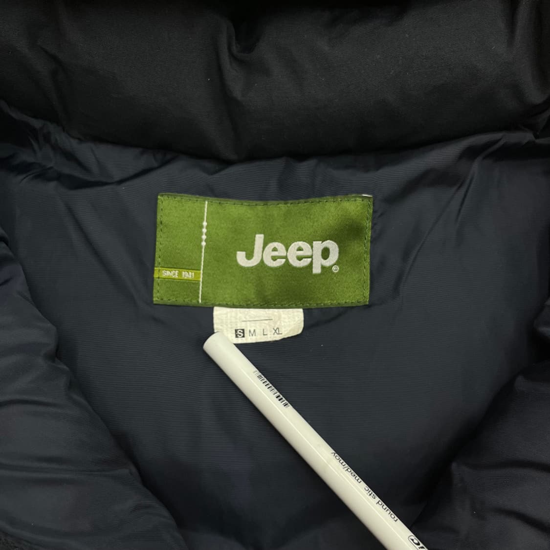 지프 곰돌이 네이비 패딩조끼 XL 상품이미지5