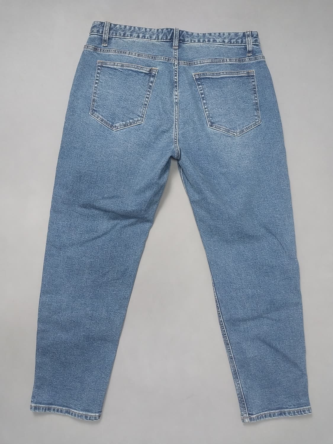 [36] 탑텐 배러데님 중청 스톤워싱 테이퍼드진 청바지 상품이미지7