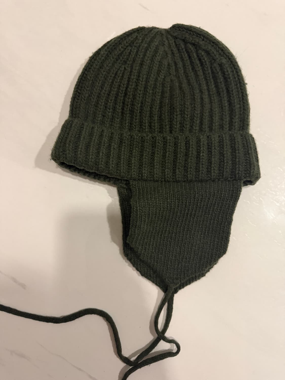 ICHIYON PLUS 니트 봄버 캡 다크 그린 상품이미지1