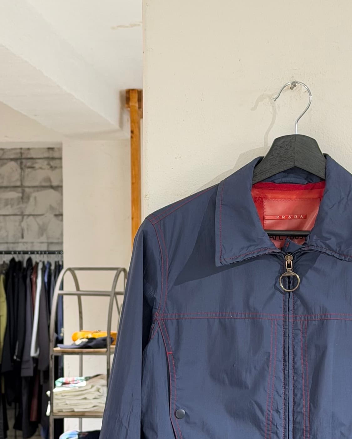 프라다 스포츠 네이비 나일론 투 포켓 자켓 상품이미지2