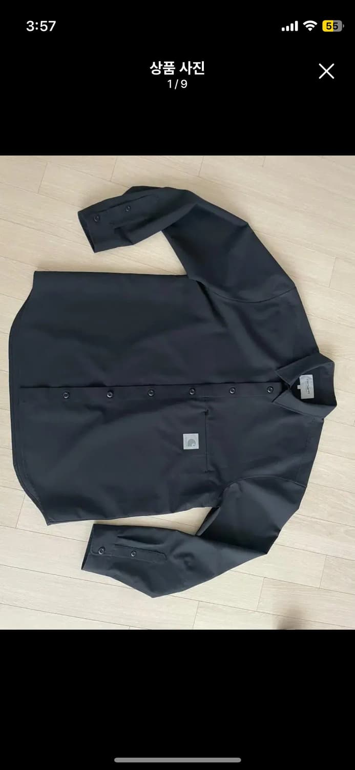 칼하트 셔츠 블랙 XL  상품이미지1