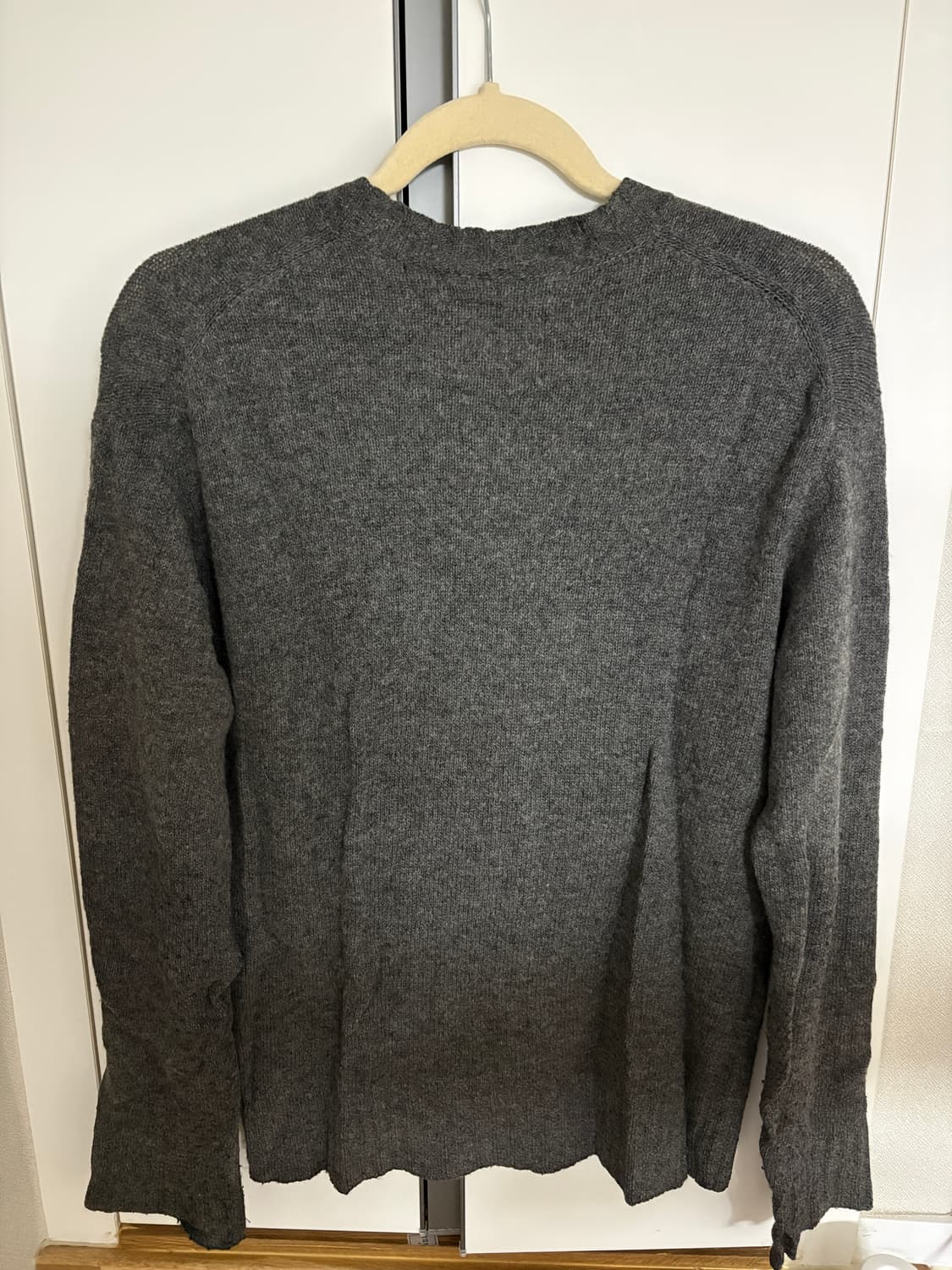 트리콧 꼼데가르송 차콜 가디건 상품이미지2