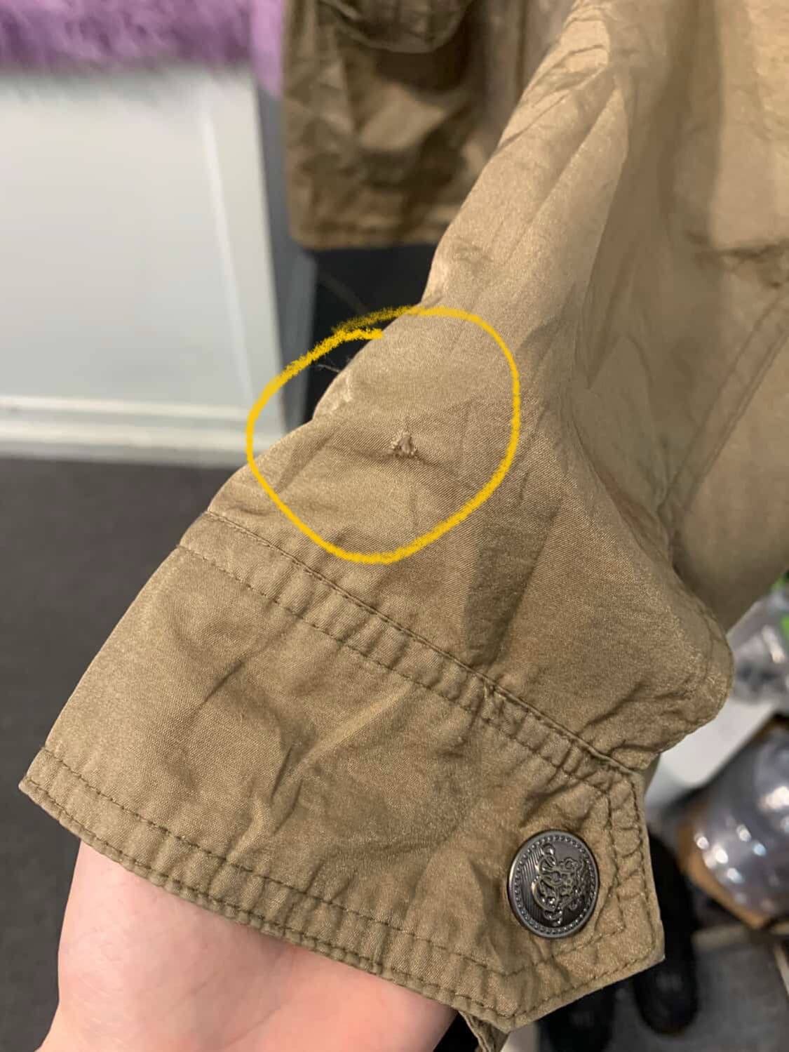 베이지카키 야상자켓 상품이미지3