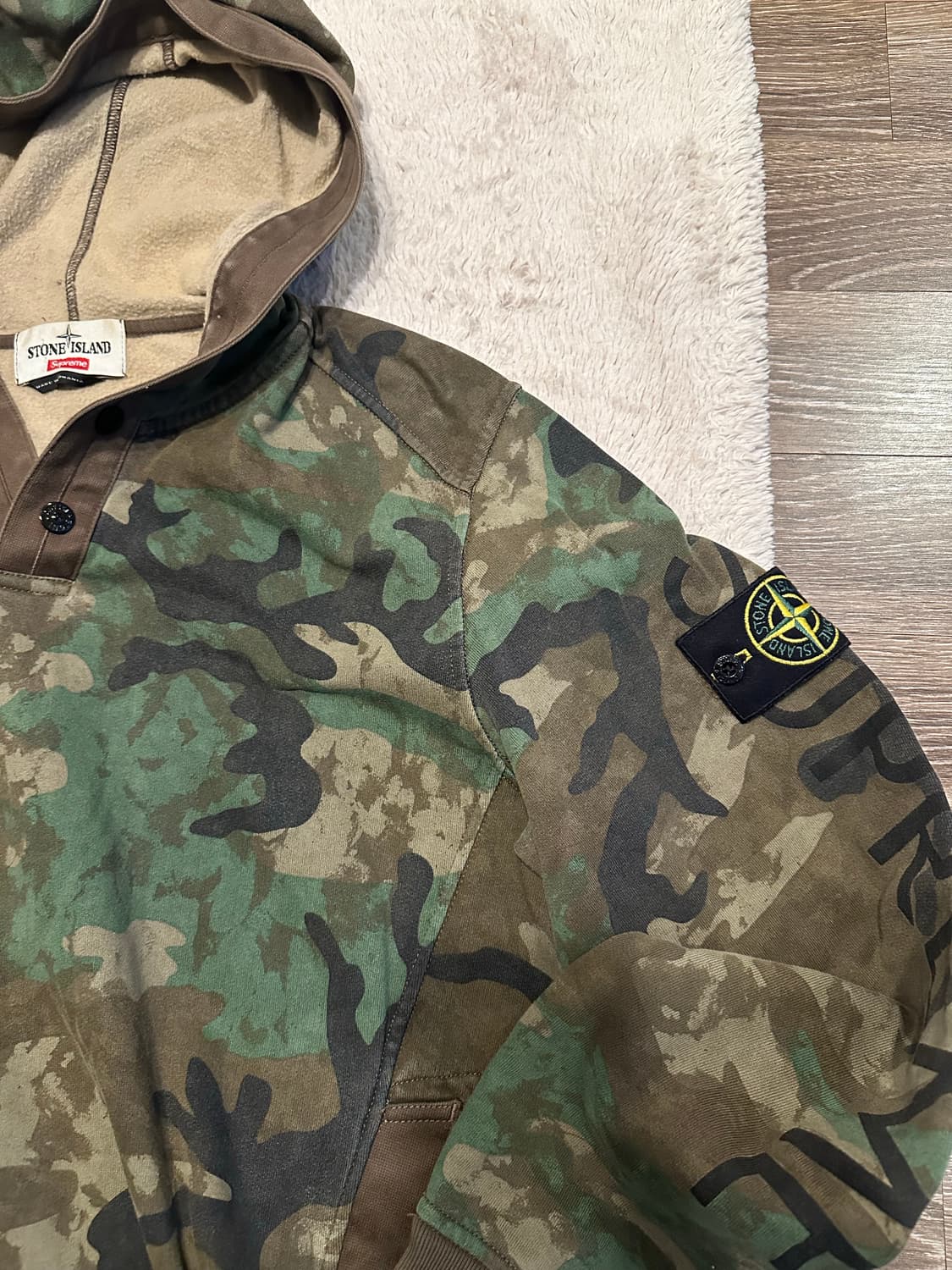 스톤아일랜드 x 슈프림 14fw 후드 카모  상품이미지3