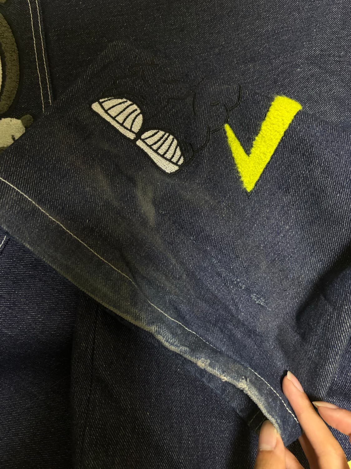 엑스톤즈 외계인 와이드 데님 팬츠 S사이즈 상품이미지6