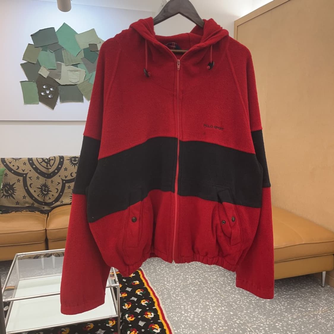 폴로 랄프로렌 스포츠 레트로 배색 오버핏 후리스 105 C07683 상품이미지3