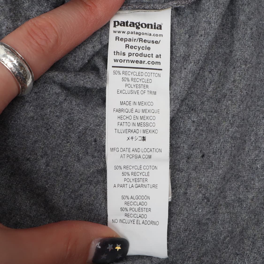 파타고니아 웨이브 로고 롱슬리브 티셔츠 상품이미지9