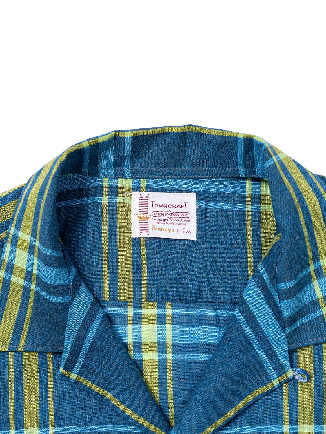 60s Towncraft Loop Collar Check Shirt 상품이미지2