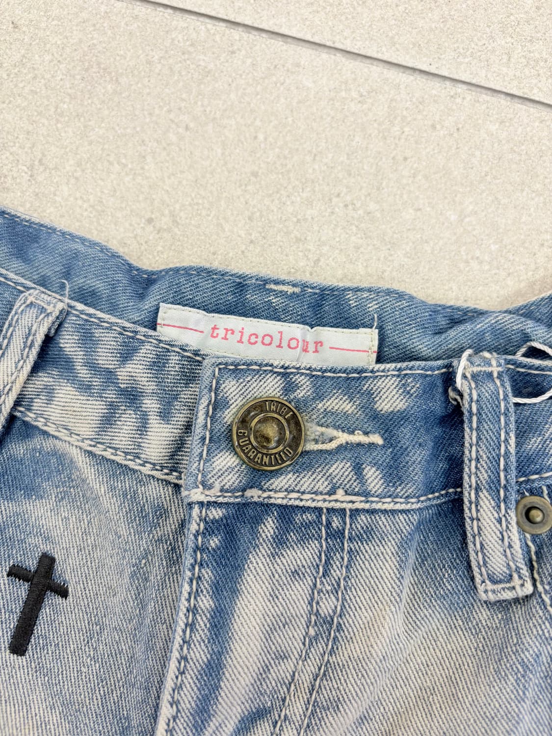 십자가 데님 숏팬츠 상품이미지3