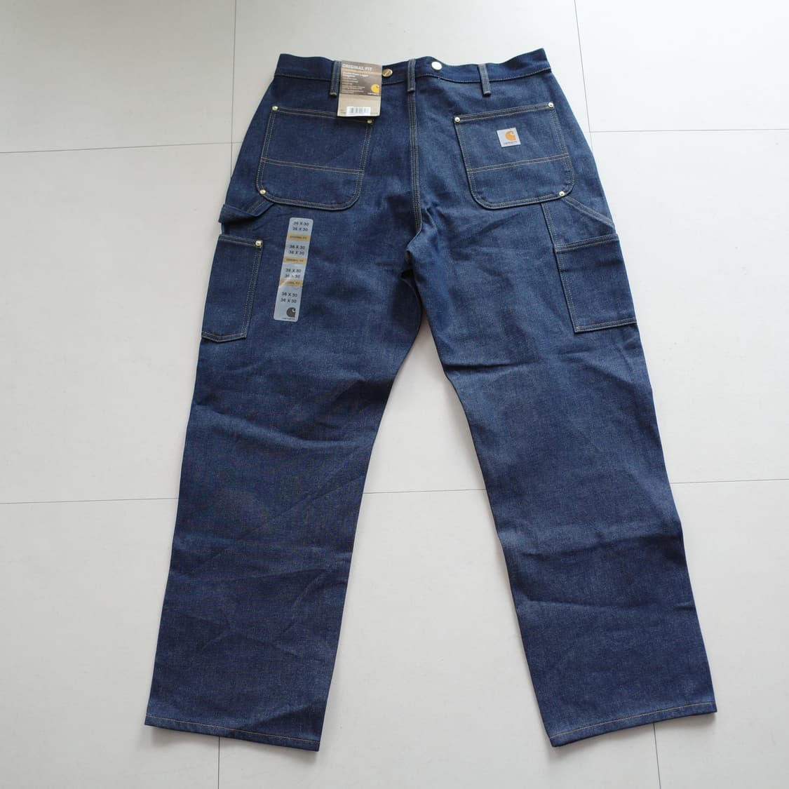 데드스탁 새상품 칼하트 B07 더블니 데님 워크팬츠 36x30 상품이미지6