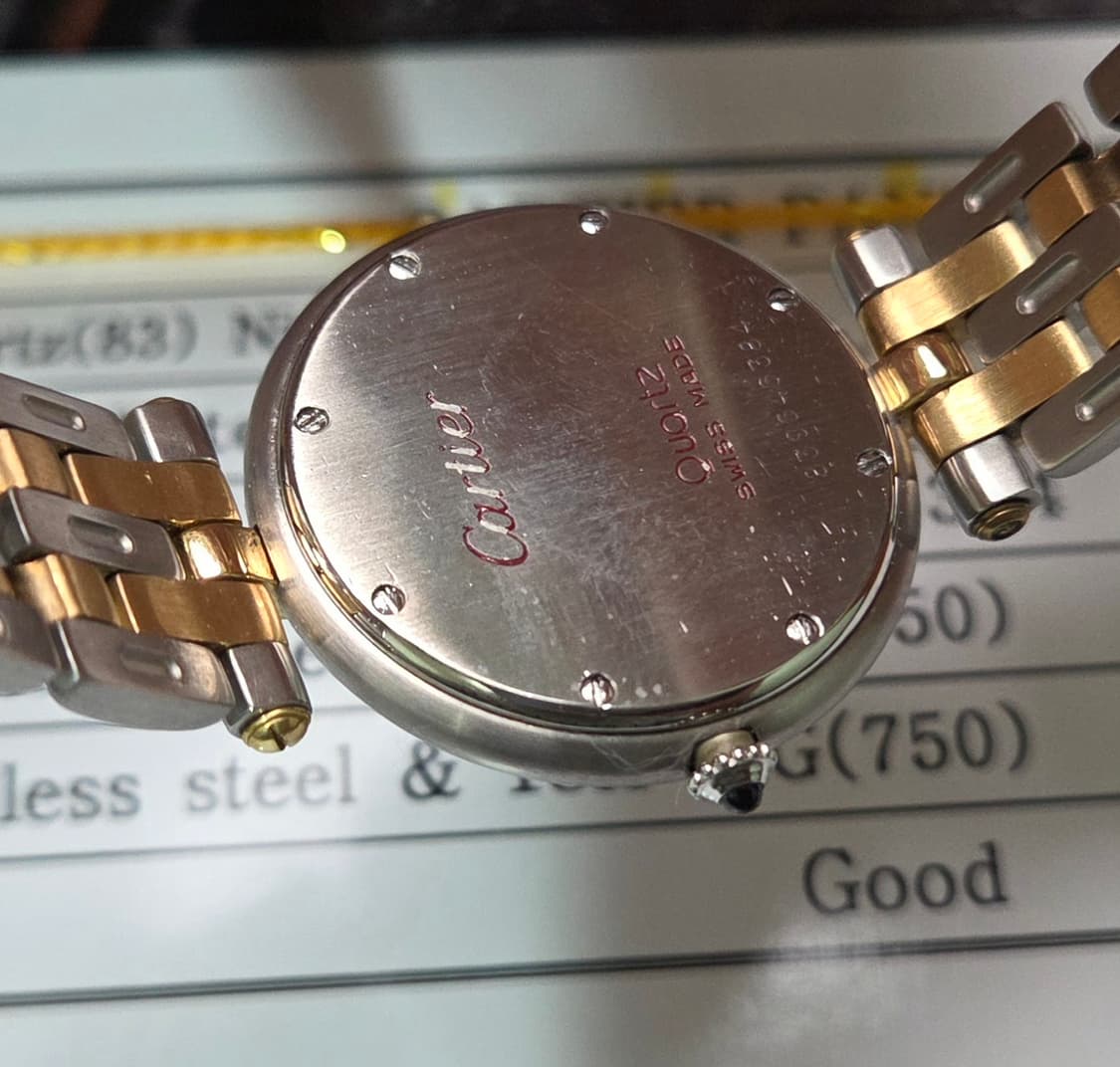 까르띠에 팬더 방돔 18K콤비 2줄버전 블루핸즈 LM 남성용 (감정서 포 상품이미지7