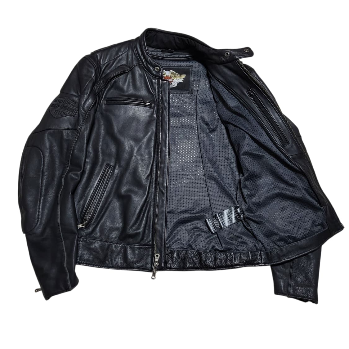 (m) 할리데이비슨 스컬 가죽자켓 할리데이비슨 라이더자켓 상품이미지4
