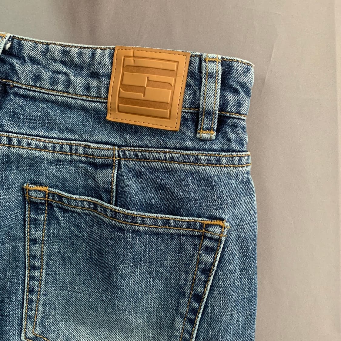 25인치 시스템 21 워싱 부츠컷 데님 청바지 상품이미지3