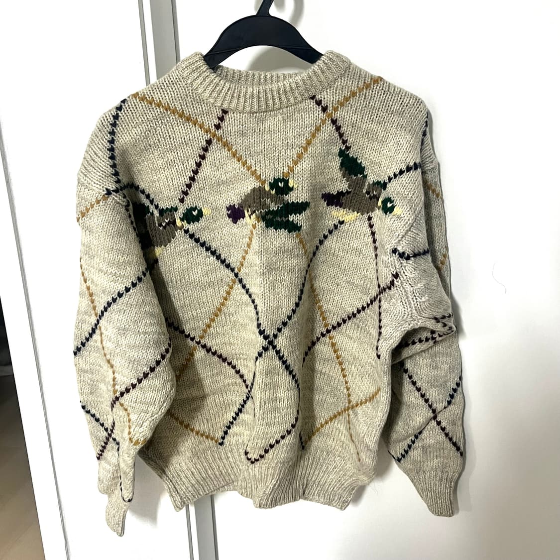 [MCGREGOR]아가일 오리 패턴 니트 스웨터 상품이미지1