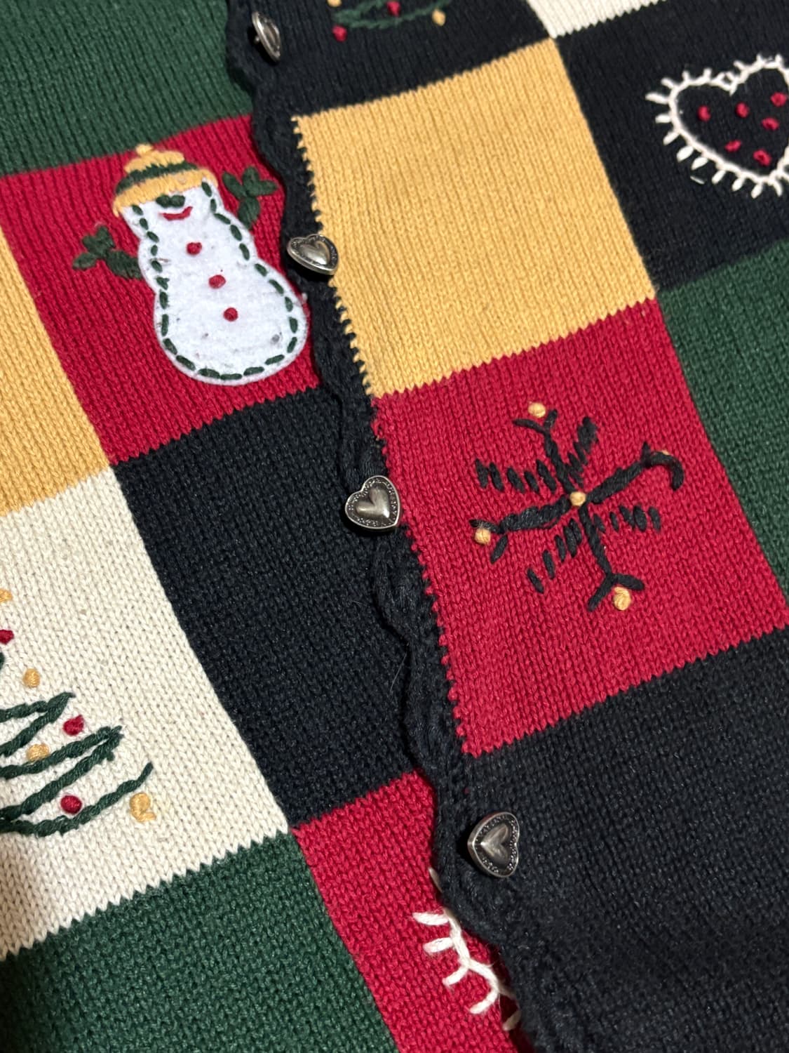 VINTAGE CHRISTOPHER BANKS 크리스마스 핸드니트가디건 상품이미지2