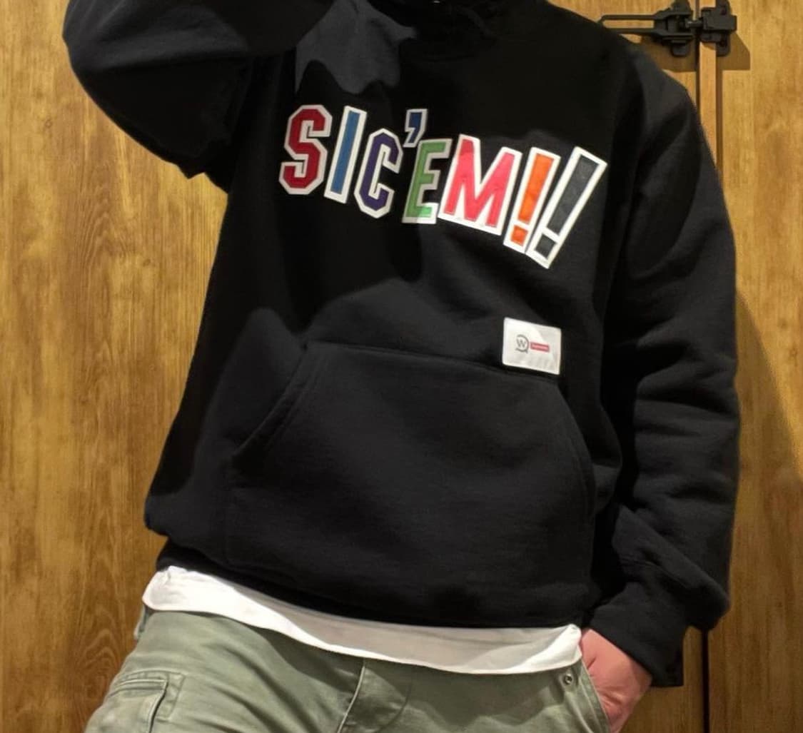 슈프림 X 더블탭스 sic’em!! 후드 블랙 L 상품이미지3