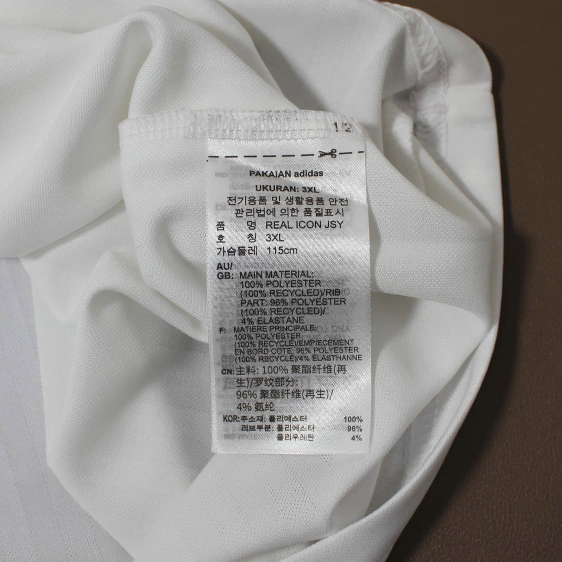 Adidas 아디다스 유로파 레알마드리드 화이트 반팔  상품이미지6