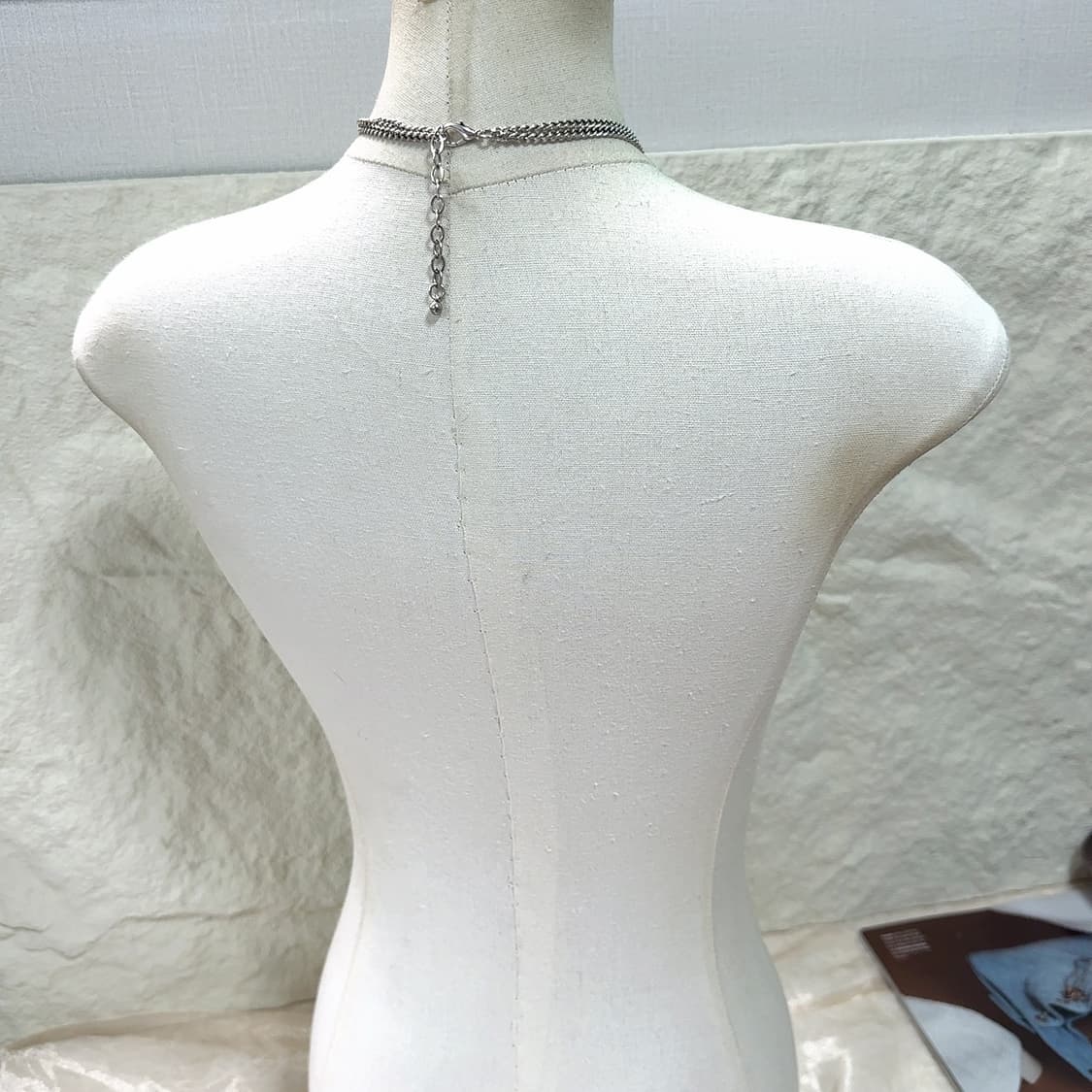 빈티지 에스닉 메탈 레이어드 쿠바체인 목걸이 상품이미지3