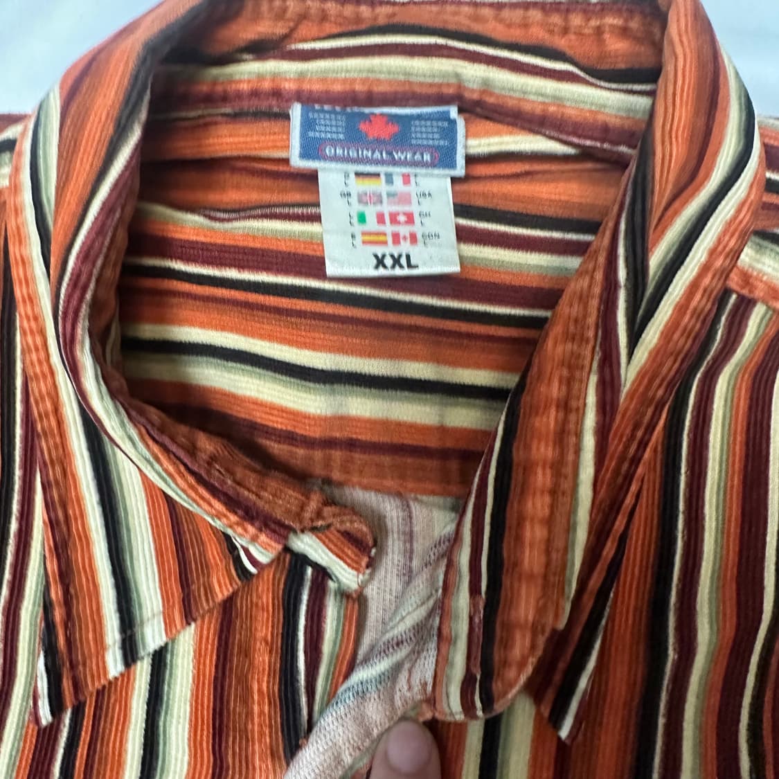 Maple 스트라이프 코듀로이셔츠 XXL 상품이미지3