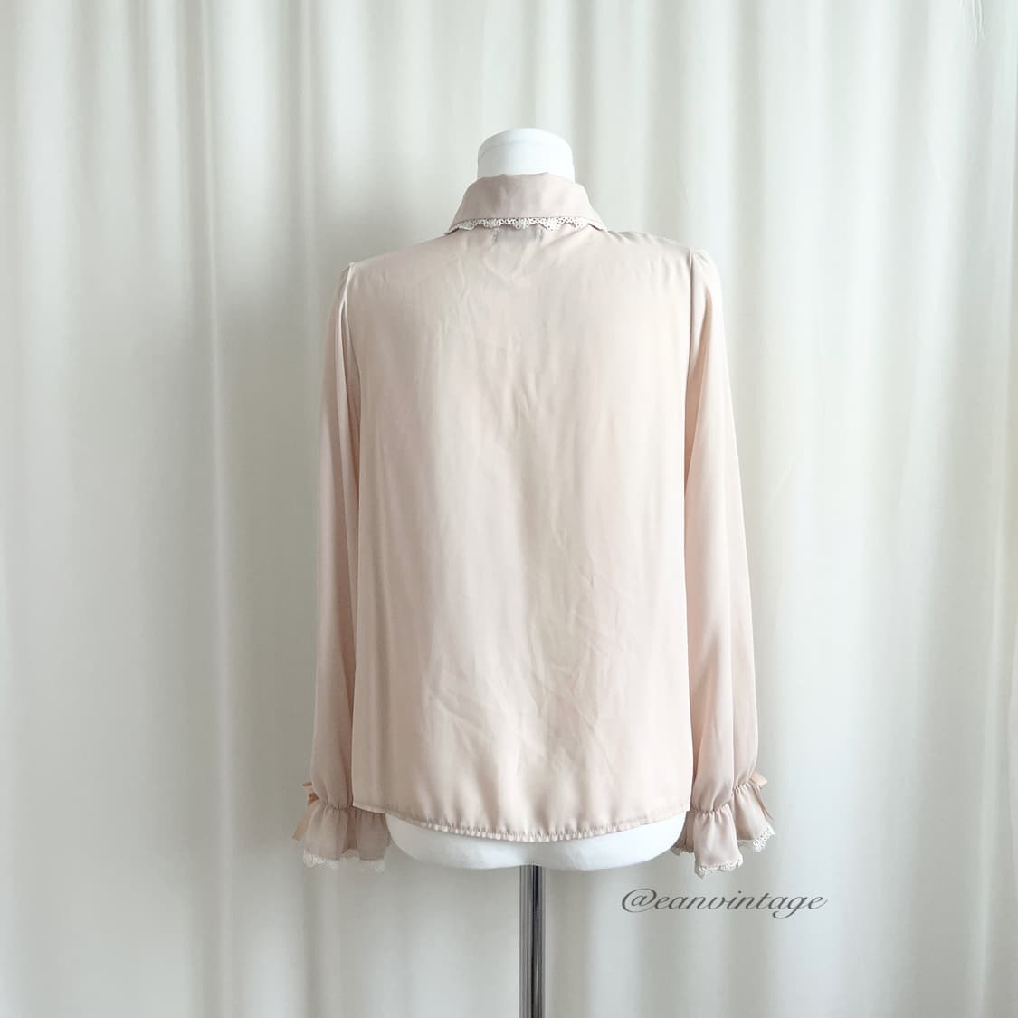 Axes Femme light peach lace blouse 상품이미지6
