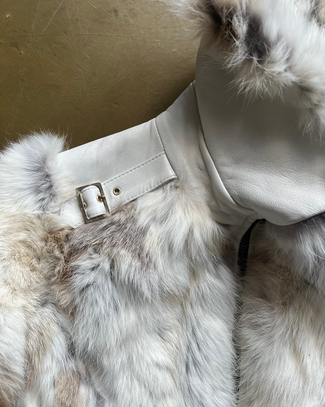 2000s EGOIST Glam Rabbit Fur Jacket 상품이미지7